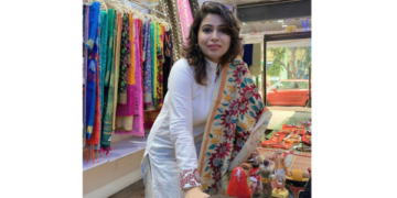Empowering Threads: Dr. Snigdha’s Blue Wardrobe