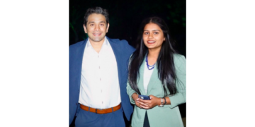 Megha Singh Nandiwal with Varun Rao